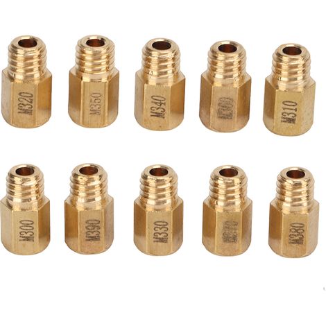 Hauptdüsensatz Für Vergaser, 10-teilig, Sechseckig, Messing, Ersatz Für Mikuni Vm Tm Tmx 300-390