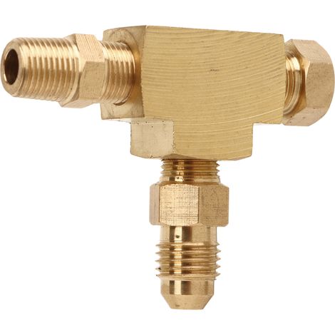 4an 1/8in Npt Bsp Messing-t-stück-adapter Mit Perfekter Abdichtung Für Turbo-ölzufuhrdrucksensor