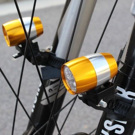Wasserdichte 6-led-sicherheitsfahrradbeleuchtung Für Mountainbike-vorderradgabeln, Aus Aluminiumlegierung, Mit Warnleuchte Für Übermäßigen Alkoholkonsum.