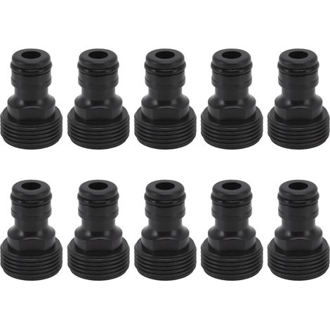 G3/4-wasserhahnanschluss, 25-mm-außengewinde, Kunststoff-schnellanschlussnippel, 10 Stück
