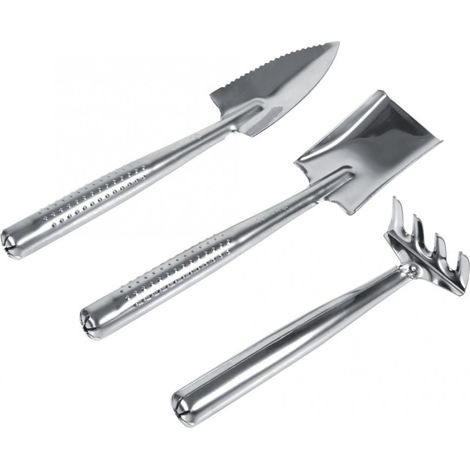 3-teiliges Gartenkellen-set, Mini-unkrautgabel Aus Edelstahl Und Manuelles Umpflanzwerkzeug Für Gärtner