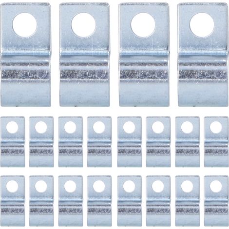 Einloch-schlauchschelle, 20 Stück, Verzinkte Edelstahlklemme Für Gummiringe, 12-mm-rohre