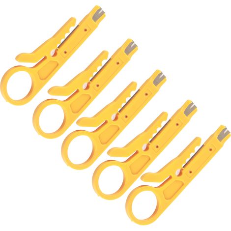 Tragbarer Und Robuster Miniatur-abisolierer (5er-pack) Für Cat5-, Cat5e- Und Cat6-netzwerkkabel, 3d-drucker Und Ptfe-schläuche