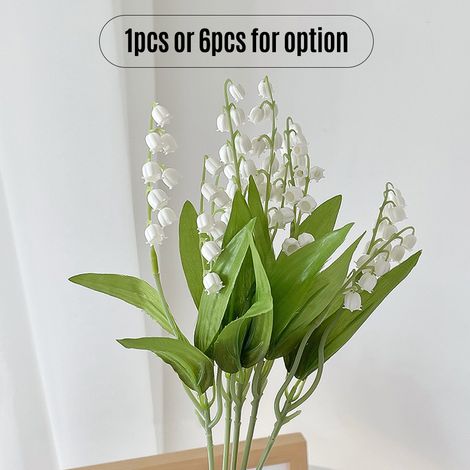 Künstliche Maiglöckchen (convallaria Majalis), 6 Stück, Hochzeitsblumen Für Brautstraußdekorationen