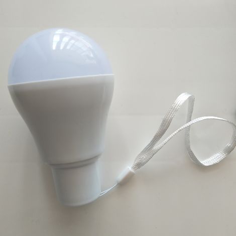 Led-solar-notleuchte, Weiße Energiesparlampe Mit Haken Für Außenstände