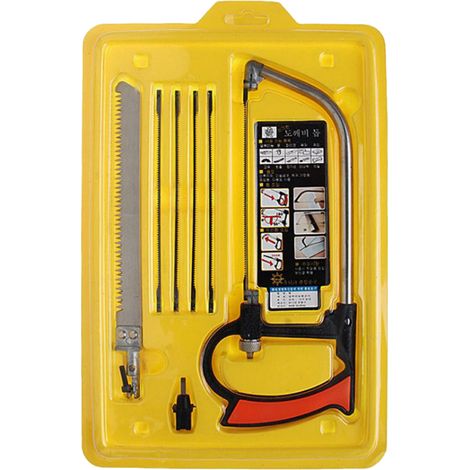 Mini-bügelsäge, 7-teiliges Set, Vielseitige Handsäge Für Die Bearbeitung Von Holz, Kunststoff, Gummi Und Bambus
