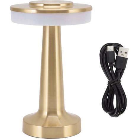 Retro-led-tischlampe, Tragbar, Mit Touch-steuerung, 3 Farbtemperaturstufen, Wiederaufladbares Nachtlicht Für Hotels Oder