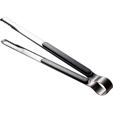 Küchenzange Aus Edelstahl, Leicht Zu Reinigen, Für Zähne, Mund, Steaks, Grillgut, Lebensmittel, 25,5 Cm, Schwarz