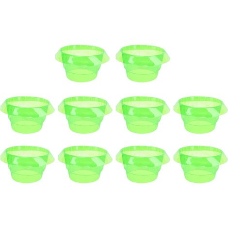 10 Transparente Grüne Pp-schneckenhalsbänder, Schneckenschutzhalsbänder, Gartenglocken Für Den Privaten Und Gewerblichen Gebrauch