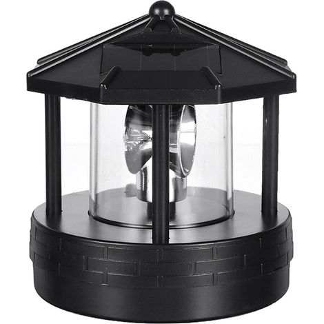 Drehbarer, Solarbetriebener Leuchtturm Für Den Außenbereich, Wasserdichter Led-leuchtturm, Dekorative Lampe Für Garten, Rasen Und Terrasse.