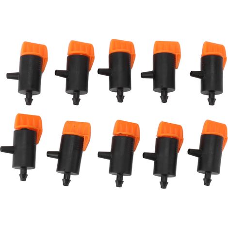 Verstellbare Bewässerungstropfer 0 Bis 200 L, 10 Stück, Tropfemitter, Mikrosprühdüsen, Wasserdurchfluss, Teile Für Bewässerungssysteme