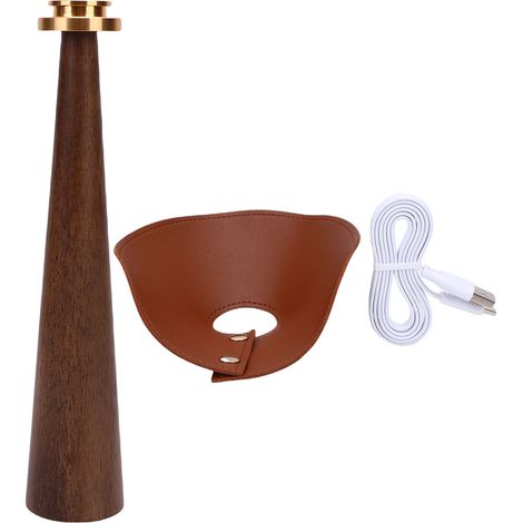 Kabellose Tischleuchte Aus Holz, 3 Farben, Wiederaufladbar, Retro-led, Nachttischlampe Fürs Schlafzimmer, Dekoration Für Den Nachttisch, Walnuss