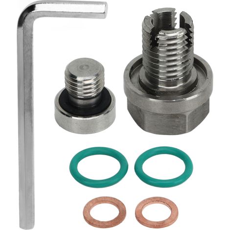Ölwannen-reparatursatz Mit Edelstahl-ölablassschraube, Gewinde, Innensechskantschlüssel Und O-ring-dichtung M14,1-1,5x15 Mm