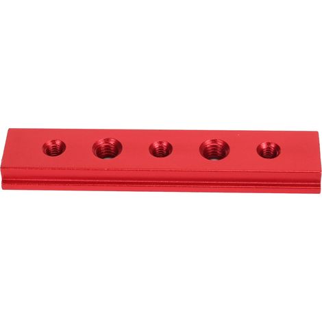 100-mm-t-nut-gehrungsschiene Mit Löchern, Aus Aluminiumlegierung, Führungsschiene Für Holzbearbeitung, Elektrische Kreissäge, Roter Werkbankaufsatz