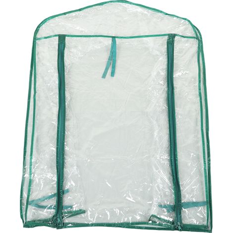 Ersatzabdeckung Für Gewächshaus, Transparentes Pvc, 69 X 49 X 92 Cm, Mini-pflanzenregal Für 2-stöckige Regale