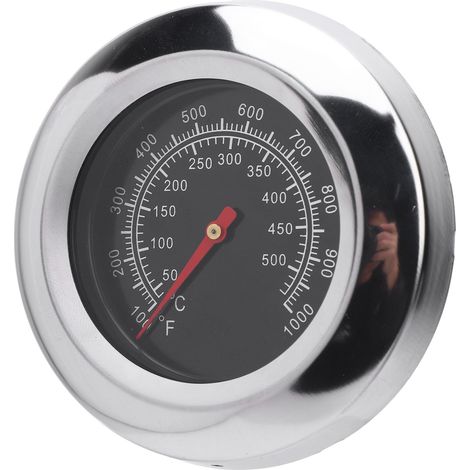 Grillthermometer Aus Edelstahl Mit 76-mm-zifferblatt, M10-gewinde Und Flügelmutter Für Die Ofenzubereitung
