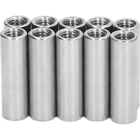 M8 X 1,25 Innengewinde-kupplungsmutter, 12 L40 Mm, Runde Baugruppe Zur Verbindung, 10 Stück