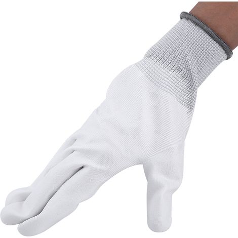 Rutschfeste, Antistatische Handschuhe Mit Pu-beschichtung Für Die Reparatur Von Handys Und Pcs (l)