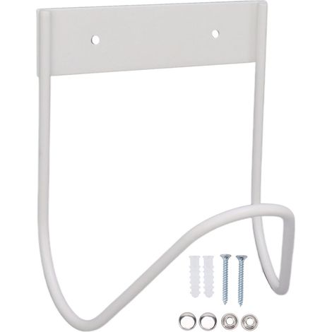 Gartenschlauchhalter Aus Edelstahl 304, Robuste Wandmontage, Wasserhaken, Für Den Außenbereich, Weiß