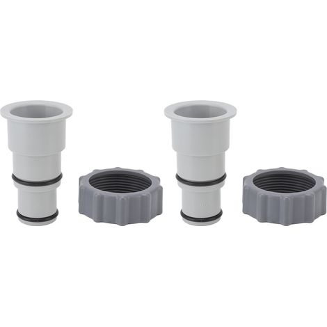Ersatz-schlauchadapter, Kunststoff-poolzubehör Für Pumpen Mit Gewindeanschluss, 1,5 Bis 1,25 Zoll Schläuche, 2 Stück