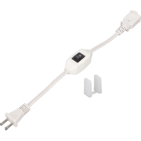 Verlängerungskabel Mit Ein-/ausschalter, 2-poliges Netzkabel (stecker/buchse) Für 1-15p- Auf 1-15r-stecker