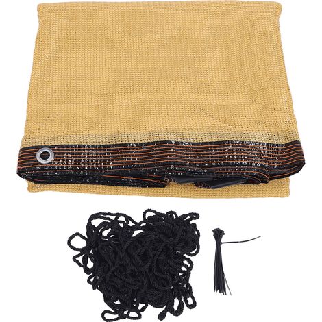Sonnensegel Aus Pe-gewebe, Markise Für Garten, Terrasse, Hinterhof, Balkon, Gewächshaus, 2 X 2 M, Beige