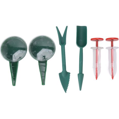 Mini-samenstreuer, 6-teiliges Set, Tragbares Streugerät Für Karotten, Salat, Gras, Spinat