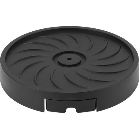 Rollbarer Pflanzenständer Mit 4 Rädern, Mobile Kunststoffpalette, Gartenwagen, Für Blumentöpfe, Schwarz, 26 Cm Innenbreite