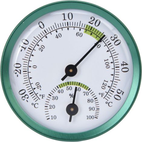 Temperatur- Und Feuchtigkeitsmessgerät, Mini-wandgerät, Dünnes, Transparentes Zifferblatt, Großes Display, Tester