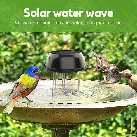 Runder, Solarbetriebener Vogeltränken-rührer, 5 V, 0,5 W, Belüfter, Gartenteichdekoration, Batterie Nicht Enthalten