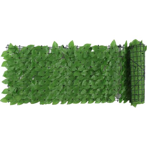 Künstliche Blätterhecke, Die Das Herabfallen Von Blättern Verhindert, Dekorative Sichtschutzwand Für Balkon Oder Hof, Smaragdgrünes Epipremnum Aureum, 0,5 X 3 Meter