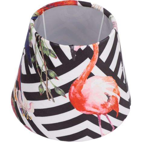 Schlichter, Moderner Samtlampenschirm, Dekorativ Und Edel, Für E27- Und E14-lampenköpfe Der Serie Flamingos