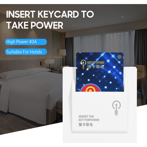 Hochleistungs-hoteltelefon (40 A), Strom Aus, Energiesparmodus, Mechanische Entnahme, Schlüsselkarteneinführung Zum Mitnehmen Ins Gästezimmer