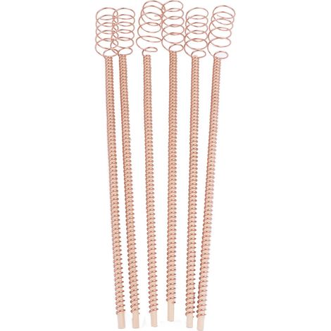 Set Mit 6 30,5 Cm Langen Elektrokultur-pflanzenstäben Aus Naturholz, Umwickelt Mit Einer Reinen Kupferspule – Gartenantennen Für Den Anbau Von Gartenpflanzen Und Gemüse