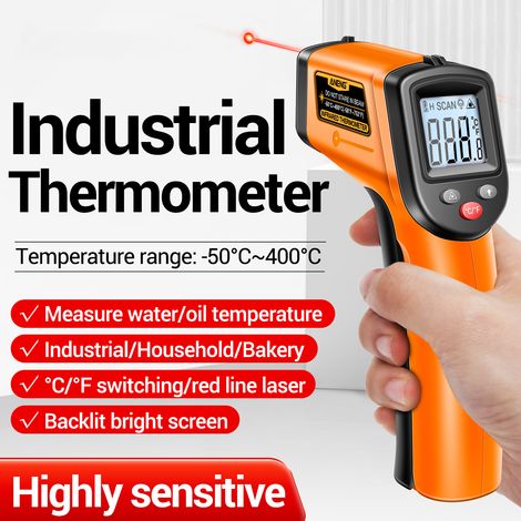Aneng Th201 -50℃ Bis 400℃ / -58℉ Bis 752℉ Berührungsloses Infrarot-thermometer, Industrielles Tragbares Digitales Temperaturmessgerät Für Küche, Kochen, Automobil Und Körpertemperatur