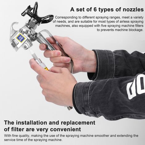 Airless-farbdüsen- Und Filterset, Wendedüsen Für Spritzmaschinen, Spritzdüsenfilter-kit, Zubehör