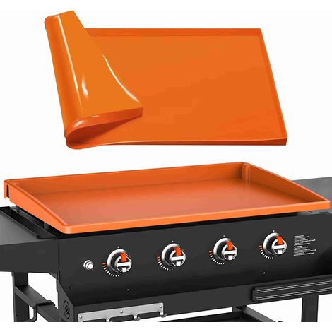 Lebensmittelechte Silikon-kochmatte, Hitzebeständig, Schutzhülle Für Grills, Zubehör Für 22-zoll-grills, Orange