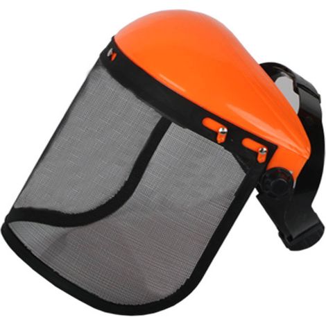 Schutzhelm Mit Vollflächigem Netzvisier Für Forstmäher Und Freischneider