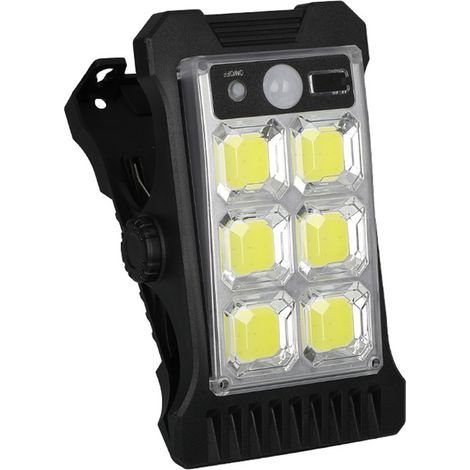 Solarbetriebene Led-wandleuchte Für Den Außenbereich, Inklusive Integriertem Akku, Hoher Photoelektrischer Umwandlungsrate, Usb-ladefunktion, Bewegungssensor Und Klemmbefestigung.