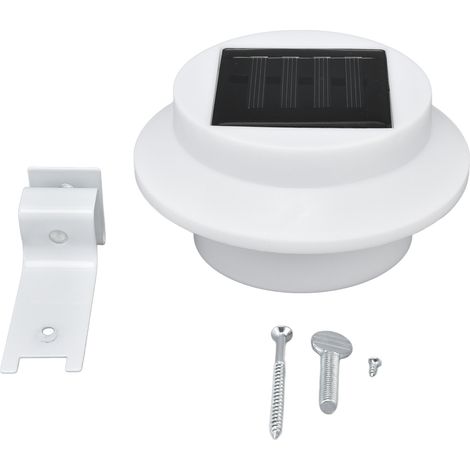Die Solar-dachrinne Beleuchtet Den Wasserdichten Außenzaun Mit 3 Leds Für Garten Und Treppe.