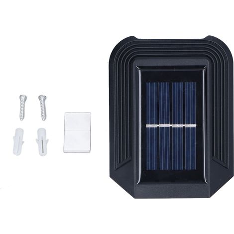 Solar-wandleuchten, Außenbeleuchtung, 6 Leds, Schutzart Ip65, Für Garten- Und Hofdekoration, Weiß