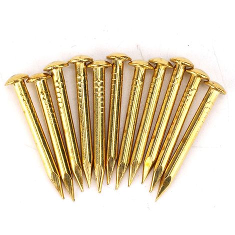Messing-möbelscharniere, Rundkopfnägel, Beschläge, 10 Mm/15 Mm/18 Mm/22 Mm, 22 Mm Dickere Ausführung, 100 Stück