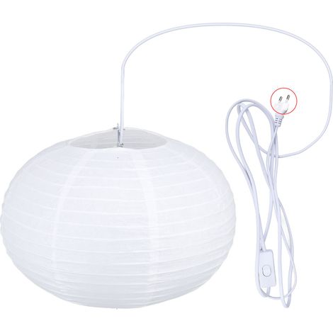 Runde, Weiße Papierlaterne, Dekoratives Licht, Sanftes Licht, Einfach Aufzubauen, Zum Aufhängen, Für Schlafzimmer Und Wohnzimmer, Eu-stecker, 220 V