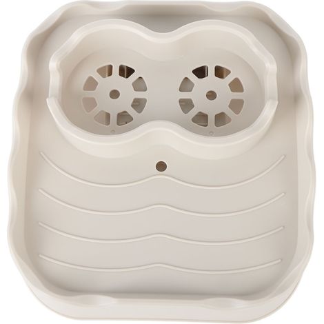 Tischplatte Für Whirlpools Mit Abflusslöchern, Rutschfest, Verstellbare Seiten Für Pools Und Spa-badewannen, Beige