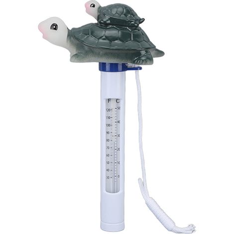 Wasserdichtes, Schwimmendes Poolthermometer In Form Einer Cartoon-wasserschildkröte, Geeignet Für Indoor- Und Outdoor-schwimmbäder.