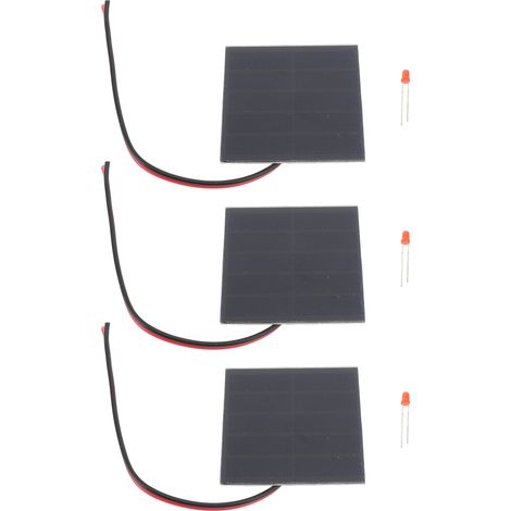 3 Sets Kleiner 1-w-profi-solarzellen Aus Monokristallinem Silizium, Hocheffiziente Diy-kits Für Lehrmittel, Photovoltaikmaterialien
