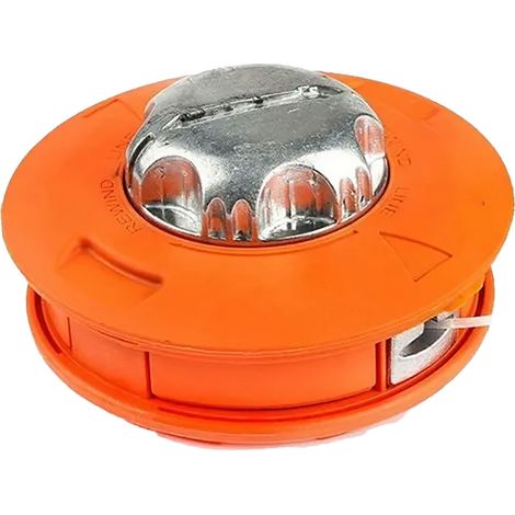 Schneidkopf Für Rasenmäher, Zerlegen Sie Das Frei Bewegliche Aluminium- Und Kunststoffmesser Für Den Orange Gartenmäher.