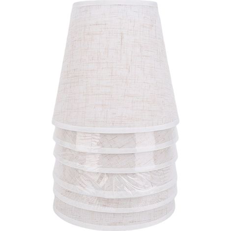 6-teiliger Mini-lampenschirm Aus Leinen, E14-fassung, Für Tisch-, Wand-, Kronleuchter- Und Stehlampen (c)