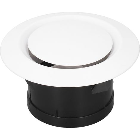 6 Zoll Flexibles Rundes Wandregal Aus Abs Mit Verstellbarer Belüftung, Platzsparend Für Badezimmer