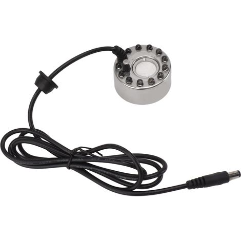 12-led-farbnebelgerät, Wasserfontäne, Teichnebelzerstäuber, Luftbefeuchter Mit 5-v-gleichstromanschluss Für Steingärten Und Aquarien